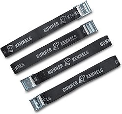 GUNNER Dog Kennel Tie-Down Strap Kit, Black, 8-ft