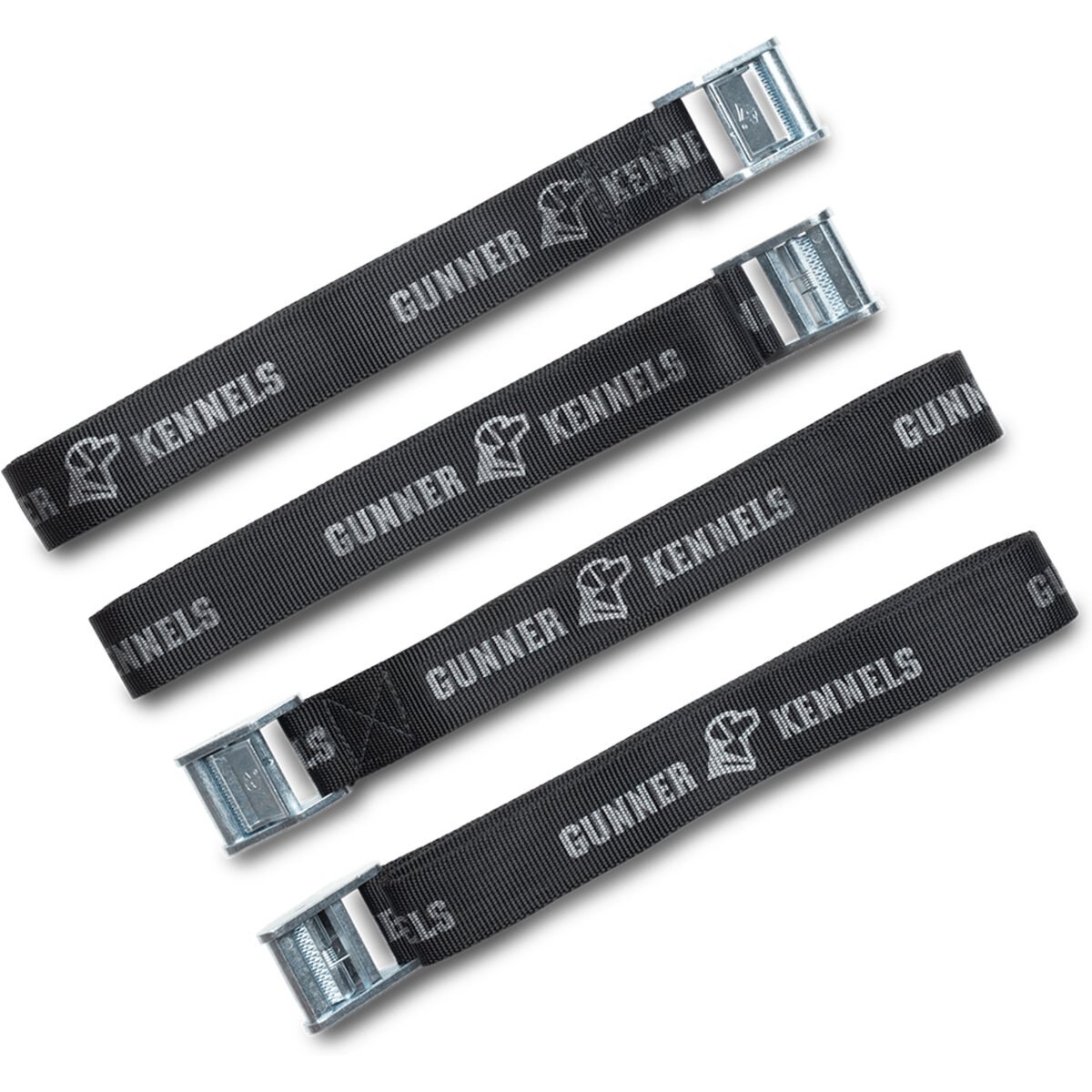 GUNNER Dog Kennel Tie-Down Strap Kit, Black, 8-ft