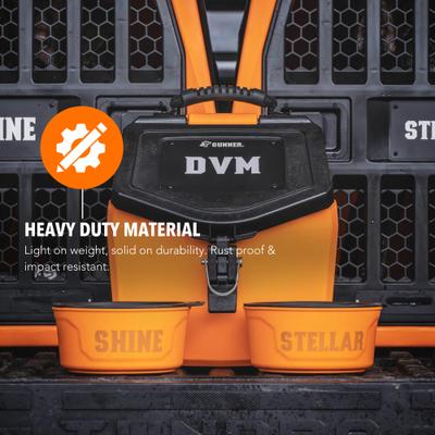 Show full view: GUNNER Spill-Proof Lid Non-Skid Plastic Dog Bowl, Blaze Orange slide 6 of 7