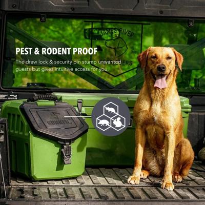 Show full view: GUNNER Food Crate Dog Food Storage Container, Duck Green, 30-lb slide 3 of 7