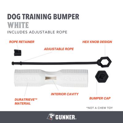Show full view: GUNNER Bumper Dog Training Tool, White slide 2 of 7