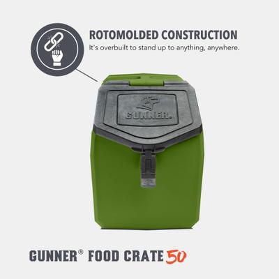 Show full view: GUNNER Food Crate Dog Food Storage Container, Duck Green, 50-lb slide 6 of 8