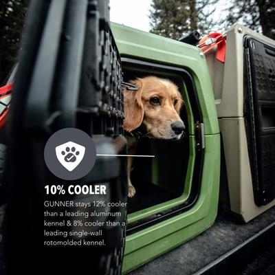 Show full view: GUNNER G1 Double-Walled Dog Kennel, Duck Green, Medium slide 6 of 7