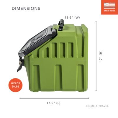 Show full view: GUNNER Food Crate Dog Food Storage Container, Duck Green, 30-lb slide 5 of 7