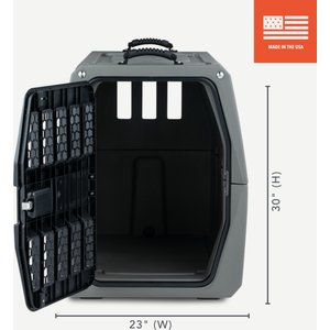 GUNNER G1 Double-Walled Dog Kennel, Gunmetal, Intermediate