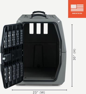 Show full view: GUNNER G1 Double-Walled Dog Kennel, Gunmetal, Intermediate slide 4 of 7