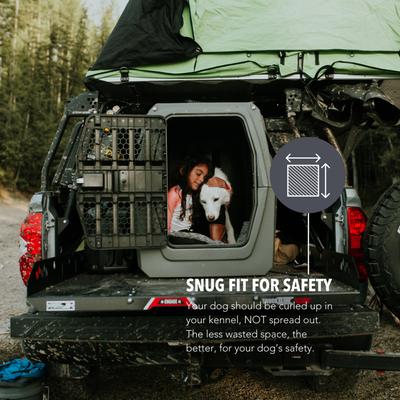 Show full view: GUNNER G1 Double-Walled Dog Kennel, Gunmetal, Large slide 2 of 7