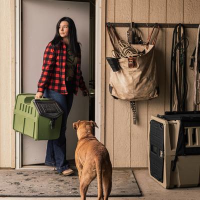 Show full view: GUNNER Food Crate Dog Food Storage Container, Duck Green, 50-lb slide 3 of 8
