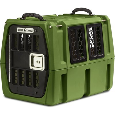 GUNNER GUNNER G1 Double-Walled Dog Kennel, Duck Green, Small