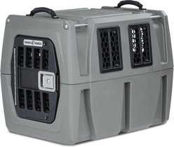 GUNNER G1 Double-Walled Dog Kennel, Gunmetal, Medium