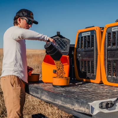 Show full view: GUNNER Spill-Proof Lid Non-Skid Plastic Dog Bowl, Blaze Orange slide 7 of 7