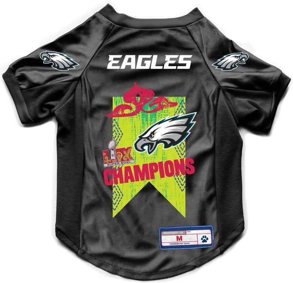 Littlearth Philadelphia Eagles Super Bowl XLIV Champion Pet Stretch Dog & Cat Jersey