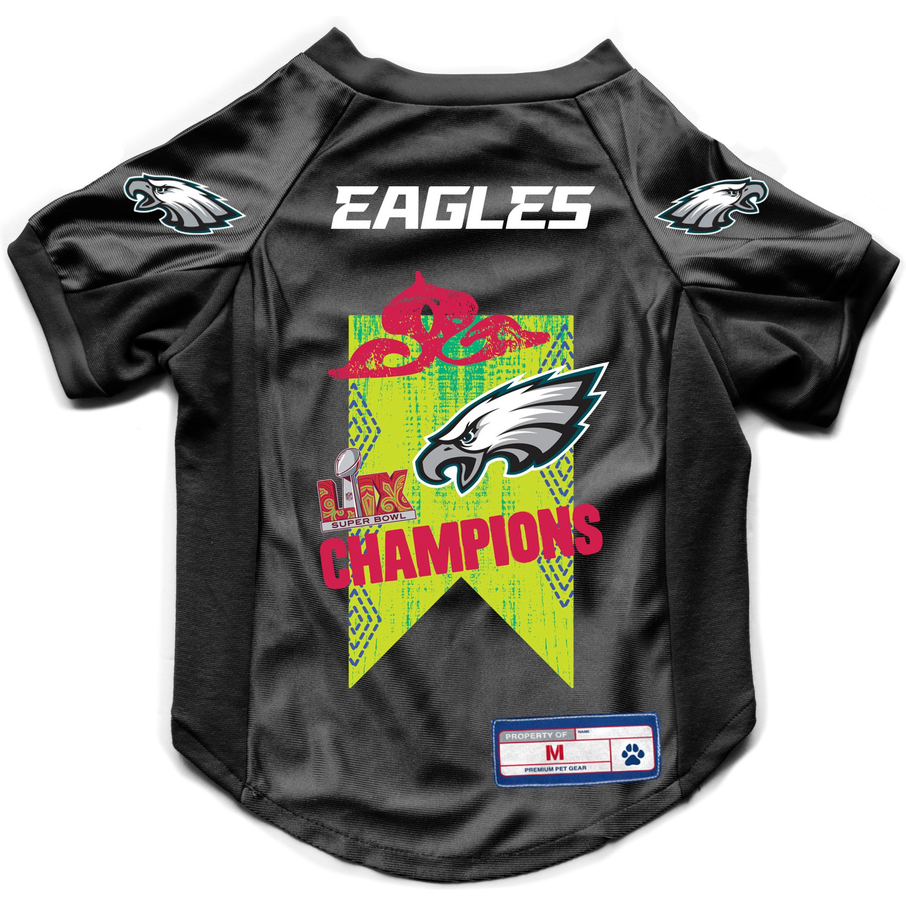 Littlearth Philadelphia Eagles Super Bowl XLIV Champion Pet Stretch Dog & Cat Jersey, X-Small