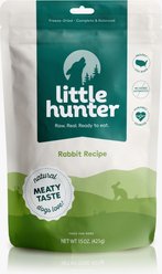 Little Hunter Raw Rabbit Recipe Grain-Free Freeze-Dried Dog Food, 15-oz bag