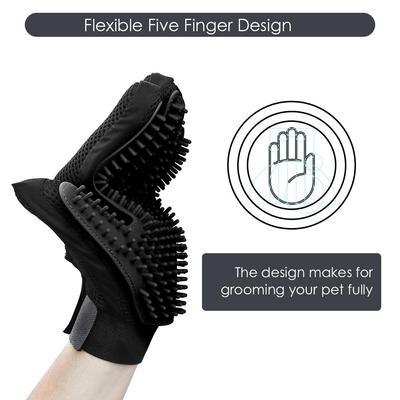 Show full view: Delomo Dog, Cat Horse & Small Pet Grooming Glove, Black slide 5 of 10