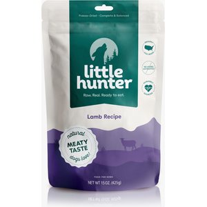 Little Hunter Lamb Recipe Grain-Free Freeze-Dried Dog Food, 15-oz bag