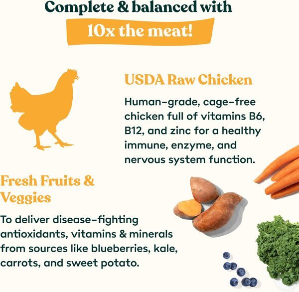 Little Hunter Raw Chicken Recipe Grain-Free Freeze-Dried Dog Food, 15-oz bag