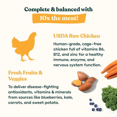 Show full view: Little Hunter Raw Chicken Recipe Grain-Free Freeze-Dried Dog Food, 15-oz bag slide 5 of 6