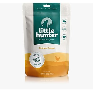 Little Hunter Raw Chicken Recipe Grain-Free Freeze-Dried Dog Food, 15-oz bag