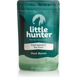 Little Hunter Duck Morsel Grain-Free Freeze-Dried Dog Treats, 2-oz bag