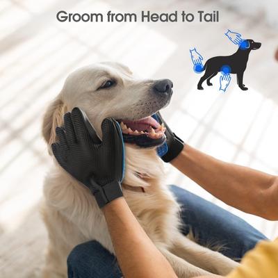 Show full view: Delomo Dog, Cat Horse & Small Pet Grooming Glove, Blue slide 4 of 11