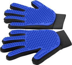Delomo Dog, Cat Horse & Small Pet Grooming Glove, Blue