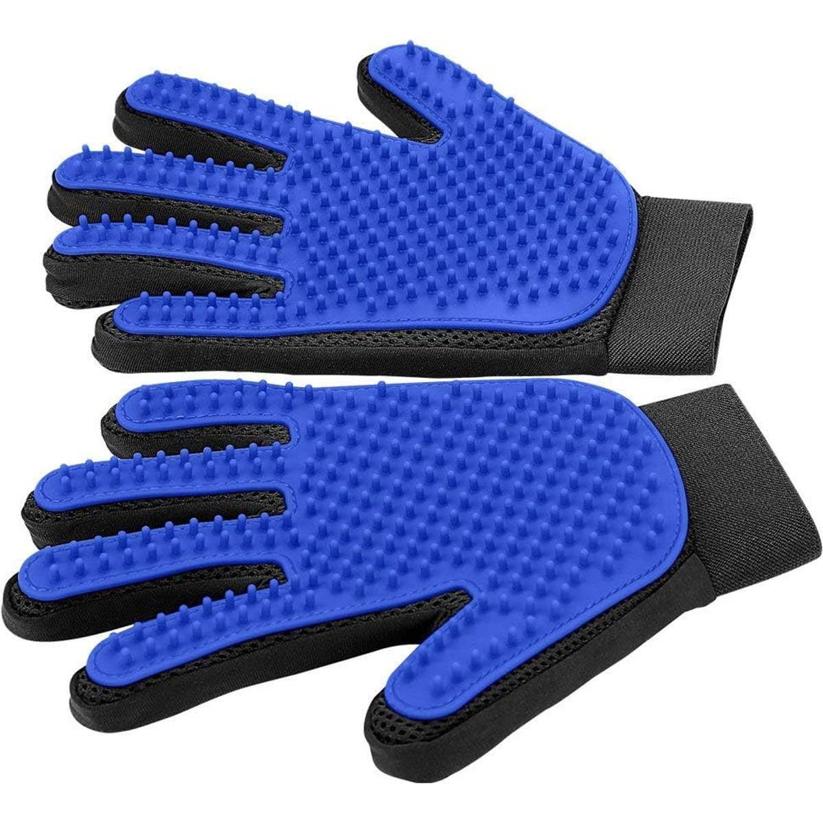 Delomo Dog, Cat Horse & Small Pet Grooming Glove, Blue