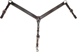 Circle Y Spot Accent Horse Breast Collar, Walnut, 1 1/2-in