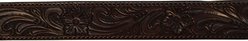 Circle Y Straight Floral Horse Breast Collar, Walnut, 1 1/2-in slide 2 of 3