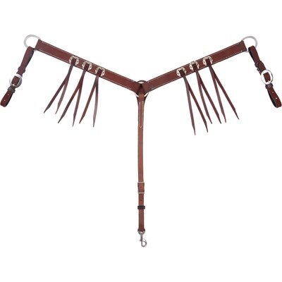 Circle Y Circle Y Burnett Horse Breast Collar, Chestnut, 24 to 26-in