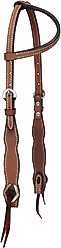 Circle Y Oakwood One Ear Horse Headstall, Heavy Oil, 33 to 41-in