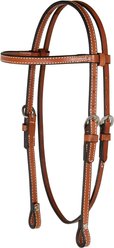 Circle Y Arabian/Cob Classic Smooth Browband Horse Headstall, 5/8-in, Regular Oil