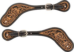 Circle Y Blooming Wild Spur Strap, Vintage, Mens: 9 to 11-in