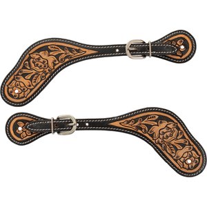 Circle Y Blooming Wild Spur Strap, Vintage, Ladies/Youth: 8 to 9-in