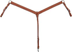 Circle Y Straight Shell Horse Breast Collar, 1 1/2-in, Regular Oil