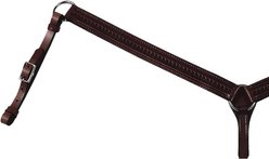 Circle Y Straight Shell Horse Breast Collar, 1 1/2-in, Black