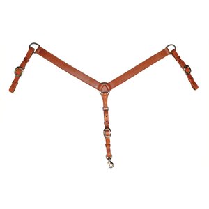 Circle Y Classic Smooth Horse Breast Collar, 1 1/2-in, Regular Oil
