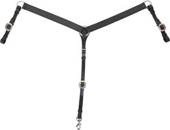 Circle Y Classic Smooth Horse Breast Collar, 1 1/2-in, Black