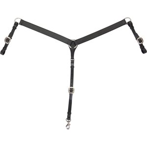 Circle Y Classic Smooth Horse Breast Collar, 1 1/2-in, Black