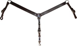 Circle Y Classic Smooth Horse Breast Collar, 1 1/2-in, Walnut