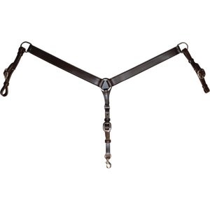 Circle Y Classic Smooth Horse Breast Collar, 1 1/2-in, Walnut