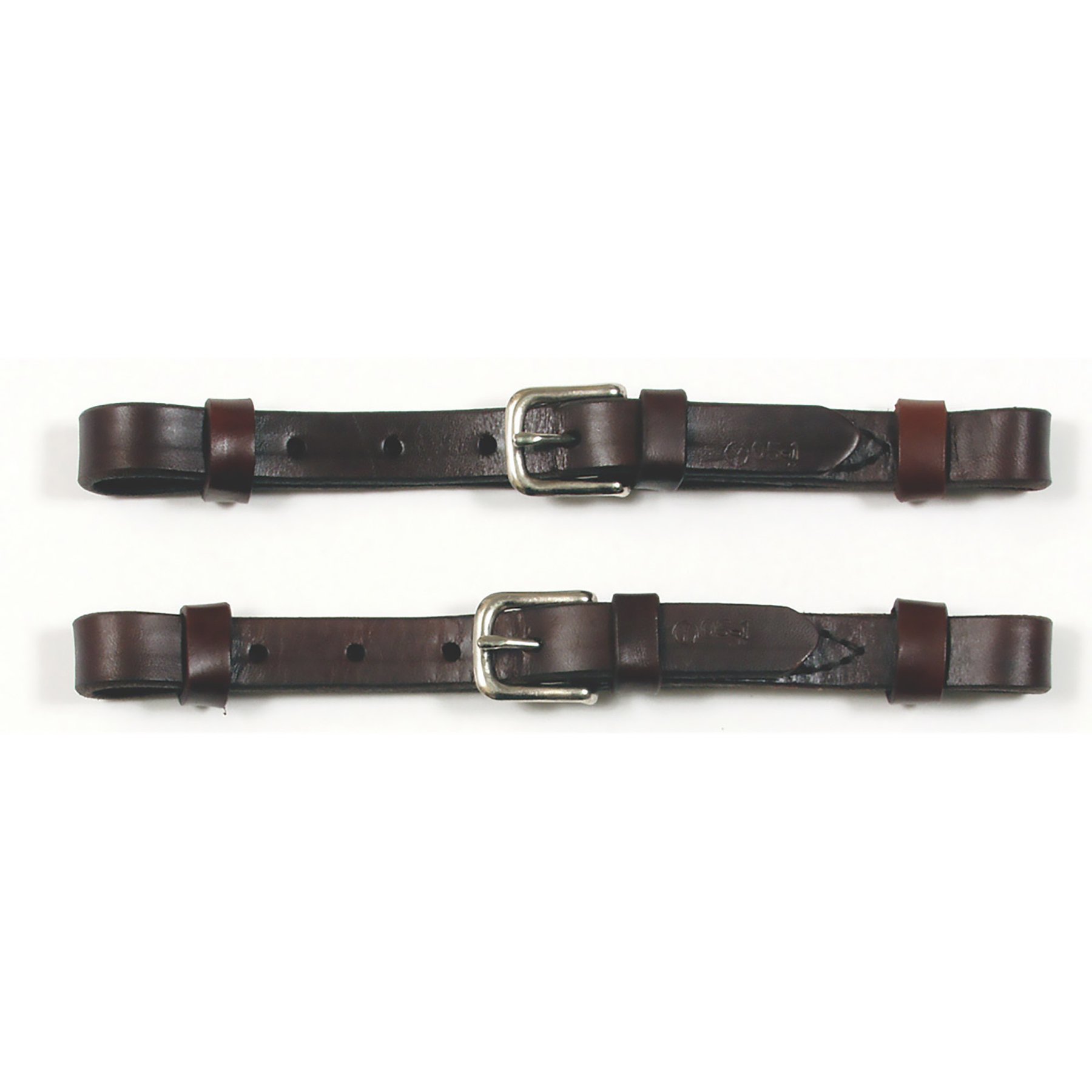 Circle Y Horse Breast Collar Tugs, 2 count, Walnut, 3/4-in
