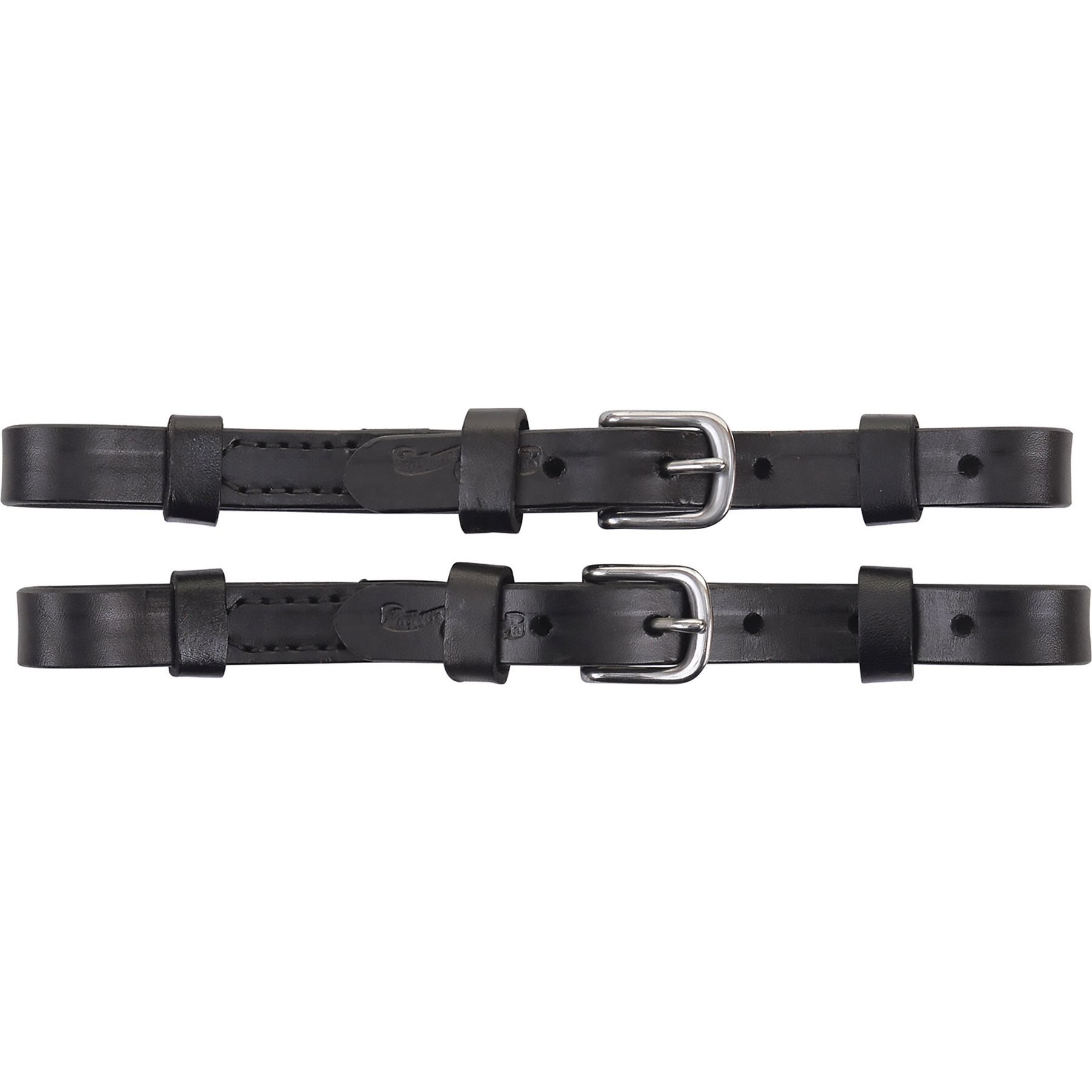 Circle Y Horse Breast Collar Tugs, 2 count, Black, 3/4-in