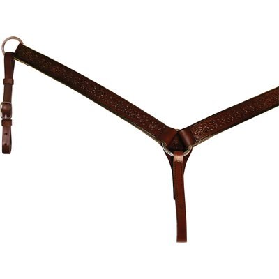 Circle Y Circle Y Daisetta Horse Breast Collar, Walnut, 1 1/2-in