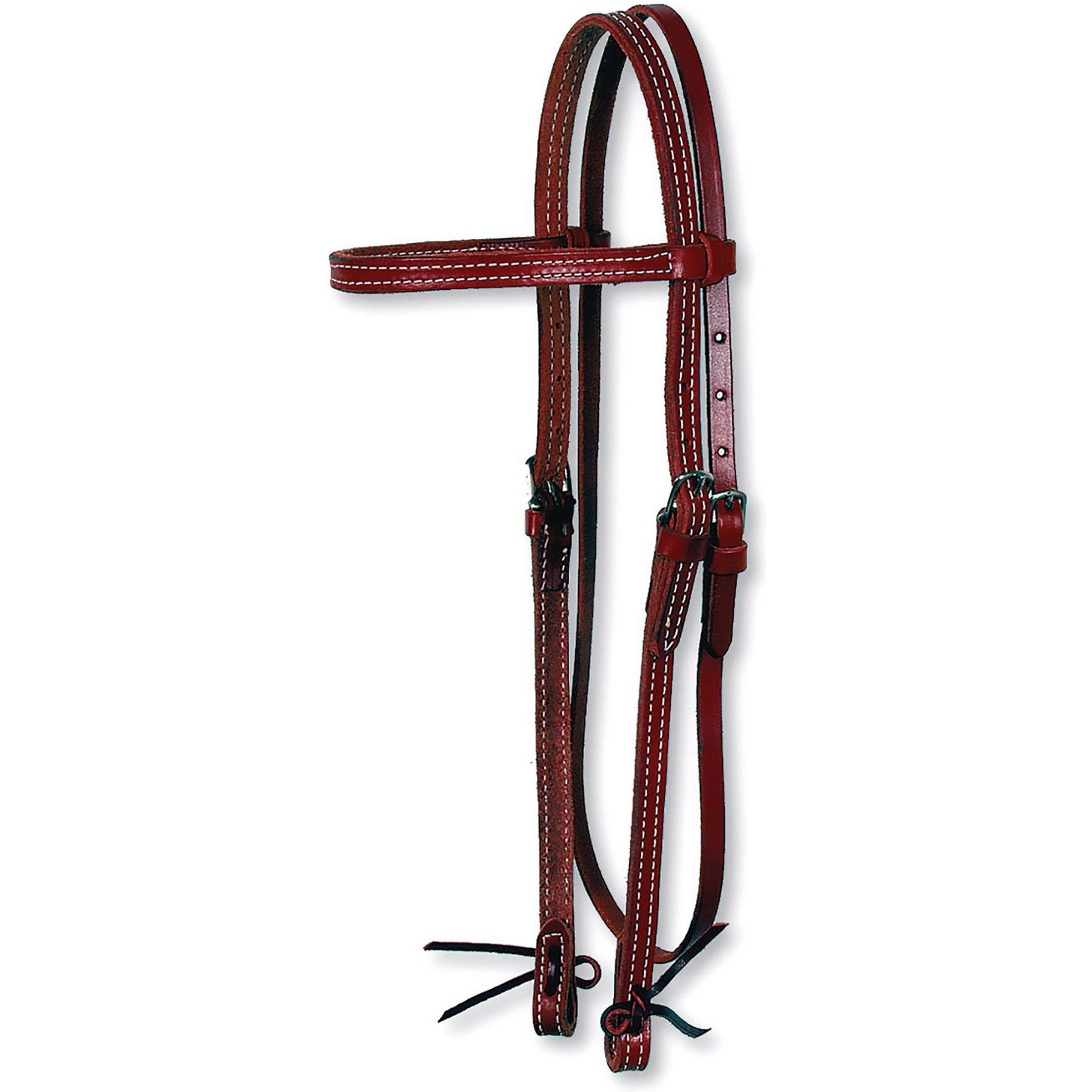 Circle Y Classic Smooth Browband Horse Headstall, 5/8-in, Walnut