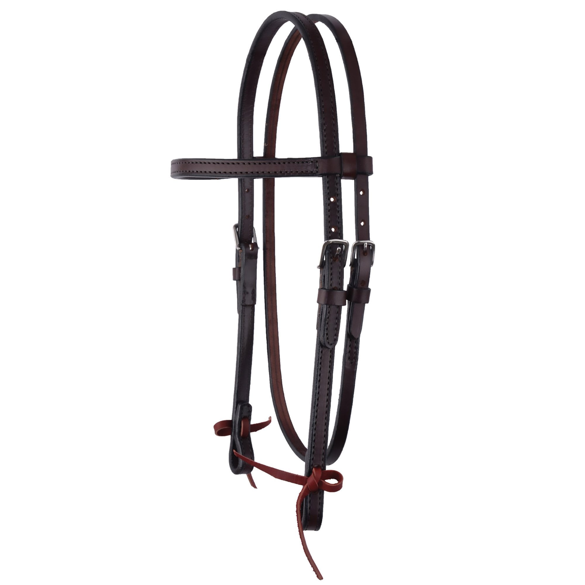 Circle Y Classic Smooth Browband Horse Headstall, 5/8-in, Walnut