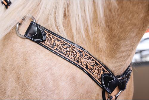 Show full view: Circle Y Blooming Wild Horse Breast Collar, Vintage, 26 to 28-in slide 3 of 3