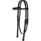 Show in main carousel: Circle Y Chicago Screw End Smooth Browband Horse Headstall, 5/8-in, Black slide 1 of 1