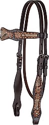 Circle Y Python Pass Browband Horse Headstall, Vintage, 35 to 43-in
