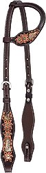 Circle Y Python Pass One Ear Horse Headstall, Vintage, 35 to 43-in